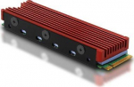 AXAGON CLR-M2 pasyvus - M.2 SSD, 80 mm SSD, ALU korpusas, silikoninės &scaron;iluminės pagalvėlės