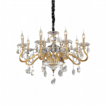 Pakabinamas &scaron;viestuvas Ideal Lux Suspended lamp with 8 lights NEGRESCO, E14, chrome