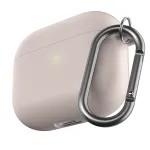 KeyBudz PodSkinz HyBridShell Series Keychain dėklas skirtas AirPods 3 - Triple Protection, Shock and Dust Resistant, Pastel Rožinė