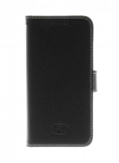 Insmat Exclusive Flip Case piniginės dėklas, skirtas iPhone 6 / 6s / 7/8 / SE, juodas