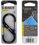 Nite Ize S- Biner SlideLock # 4 juodas nerūdijantis plienas (LSB4-01-R3)