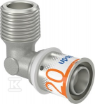 Uponor S-Press PLUS alkūnė su i&scaron;oriniu sriegiu 20-R1/2MT