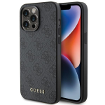 Dėklas GUESS GUHCP15XG4GFGR IPHONE 15 PRO MAX 6.7 "GRAY/GRAY HARD CASE 4G METAL GOLD LOGO