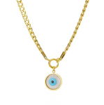 Kaklo papuo&scaron;alas moterims B86, auksinės spalvos