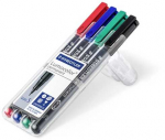 STAEDTLER Lumocolor permanentinių žymeklių rinkinys, įvairių spalvų, 4 vnt. (313 WP4)