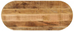 Stalvir&scaron;is, 140x60x2,5cm, neapdorotas mango masyvas, ovalus
