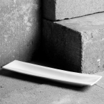 Salsa Relief Platter 26 x 7 cm balta AMBITION