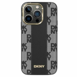 Apple iPhone 15 Plus / 14 Plus DKNY Hardcase Leather Checkered Mono Pattern MagSafe (DKHMP15MPCPVSLK) dėklas telefonui juodos spalvos