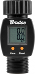 Vandens srauto matuoklis 3/4" Bradas Juodas LINE