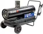 Dedra 30kW alyvos &scaron;ildytuvas su i&scaron;metamųjų dujų i&scaron;leidimu ir DEDRA DED9955BTK termostatu