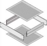 SCHROFF SCHROFF MultipacPRO Dengiamoji plok&scaron;tė, perforuota, gylis 220 mm