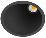 7W įleidžiamas &scaron;viestuvas SWAP, matinės juodos sp., 3000K, 45&deg;, su maitinimo &scaron;altiniu