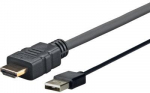 USB kabelis VivoLink USB-A - HDMI 2 m juoda (PROHDMUSB2)
