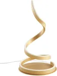 19W LED stalo &scaron;viestuvas SCROLL, matinės bronzos sp., 3000/4000/6000K, dimeriuojamas, 01-4279