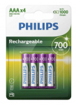 Philips R03B4A70/10 Rechargeable Batteries AAA 4pcs