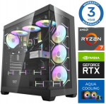 Stacionarus kompiuteris INTOP AQUA Ryzen 7 7700X 16GB DDR5 1TB SSD M.2 NVME RTX5060Ti 16GB no-OS (RW44564NS)