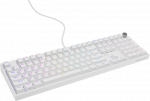 Klaviatūra Genesis Thor 404 balta RGB Gateron Geltona Pro