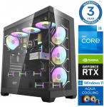 Stacionarus kompiuteris INTOP AQUA i5-14400F 32GB DDR5 1TB SSD M.2 NVME RTX5060Ti 8GB WIN11 (RW56405WH)
