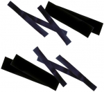 XL filatelinės ki&scaron;enės (Juodo pagrindo) (217 x 40 mm.)