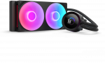 NZXT Kraken Plus RGB 240 procesoriaus &bdquo;viskas viename&ldquo; skysčio au&scaron;intuvas, 12 cm, Juodas