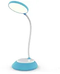 5W LED įkraunamas stalo &scaron;viestuvas VISUA DESK, mėlynas, 3000-5000K, dimeriuojamas