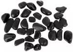 Nb Minerals Poliruoti akmenys Juodas Pebble IV 10-20mm akvariumo terariumui 5kg/pak.