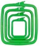 Nurge Pazarlama Nurge kvadratiniai (stačiakampiai) plastikiniai lankai 9,5 * 11 cm (žalia) 170-11GREEN