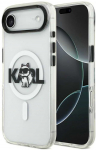 Karl Lagerfeld IML Choupette Sketch Logo MagSafe dėklas skirtas Apple iPhone Air Clear