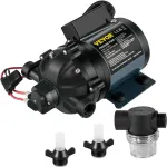 12 V vandens pompa, 26.5 l/min, savaime užsipildanti, RV, jachtai, valčiai, kemperiui