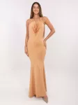 Suknelė Italy Moda Sukienka-IT-SK-21859.01P-camelowy