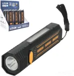 LED įkraunamas žibintuvėlis X-MPR 4, juodas, 6000K