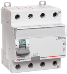 Legrand 411715 Liekamosios srovės jungiklis 4P 80A 0,1A tipo AC P304 DX3 411715