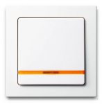 Berker Hager Polo 16216089 Q.1 Raktas su 2 pritvirtintais lę&scaron;iais sniego baltumo aksomas 16216089