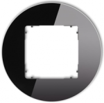 Karlik Elektrotechnik 12-28-IRSO-1 ICON Universalus vienas apvalus rėmas - stiklo efektas (rėmas: juodas dugnas: grafito matinis) 12-28-IRSO-1