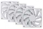 HYTE FA12 Fans, Pack of 4 - 120mm, Snow Baltas