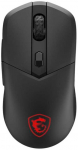 Pelė MSI VERSA 300, de&scaron;inei rankai, Optinė, RF belaidė + Bluetooth + USB Type-C, 8000 DPI, 1 ms, Juodas
