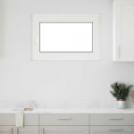 Požeminio lango RISOR Baltas 90 x 70 cm PVC ir stiklas