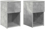 Lovos spintelė 2 pcs Betono pilka 29 x 31,5 x 49 cm