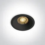 10W LED įleidžiamas &scaron;viestuvas su filtru nuo akinimo, juodas, 3000/3500/4000K, 10110DH/B/V