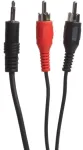 Sinox Vienas mini jack į phono kabelis. 5 m. Juodas