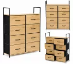 Spintelė su 8 audinio stalčiais 80 cm ModernHome