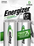 Įkraunama baterija HR20 (D) 1.2V 2500mAh Ni-Mh ENERGIZER (2 vnt. blisteris)