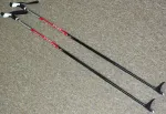 Kubisport Lazdos Slidinėjimo lazdelės lenktypinėms slidėms, tvirtos SKOL 90 cm (Kub_05-LH0201K-90)
