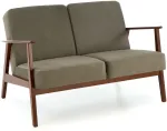 Fotelis MILANO 2S sofa, alyvuogių spalvos CASTEL#39 / tamsus rie&scaron;utas