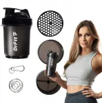 Gertuvė Drfit Daugiaelementis juodas 500 ml plaktuvo buteliuko rinkinys
