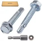 Skir'co (70 vnt.) Din 7504k Cinkuoto plieno 6,3 x 38 mm gręžimo sraigtai su &scaron;e&scaron;iabriaune galvute