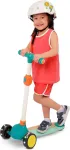 Medinis paspirtukas B. Toys su &scaron;viečiančiais ratais, reguliuojamas