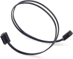 Silverstone Sst-cp11b-300 Sata 6g 300mm plok&scaron;čias kabelis, juodas