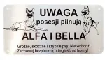Įspėjamoji lentelė Atsargiai &Scaron;uo personalizuota su vardu Vokiečių Aviganis/malinua/olandų aviganis