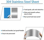 Tskdkit nerūdijančio plieno lak&scaron;tas 0,5 mm nerūdijančio plieno plok&scaron;tės 30 x 15 cm metalo lak&scaron;tas 304 nerūdijančio plieno lak&scaron;tas metalo plok&scaron;tė remontui, kepimo skarda, sparno įdėklas ir t. t.